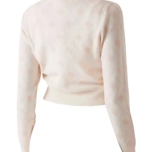 Guess Donna Cardigan-SARAH 4G CARDI Bianco