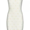 Guess Donna Vestiti-SARAH 4G DRESS Bianco