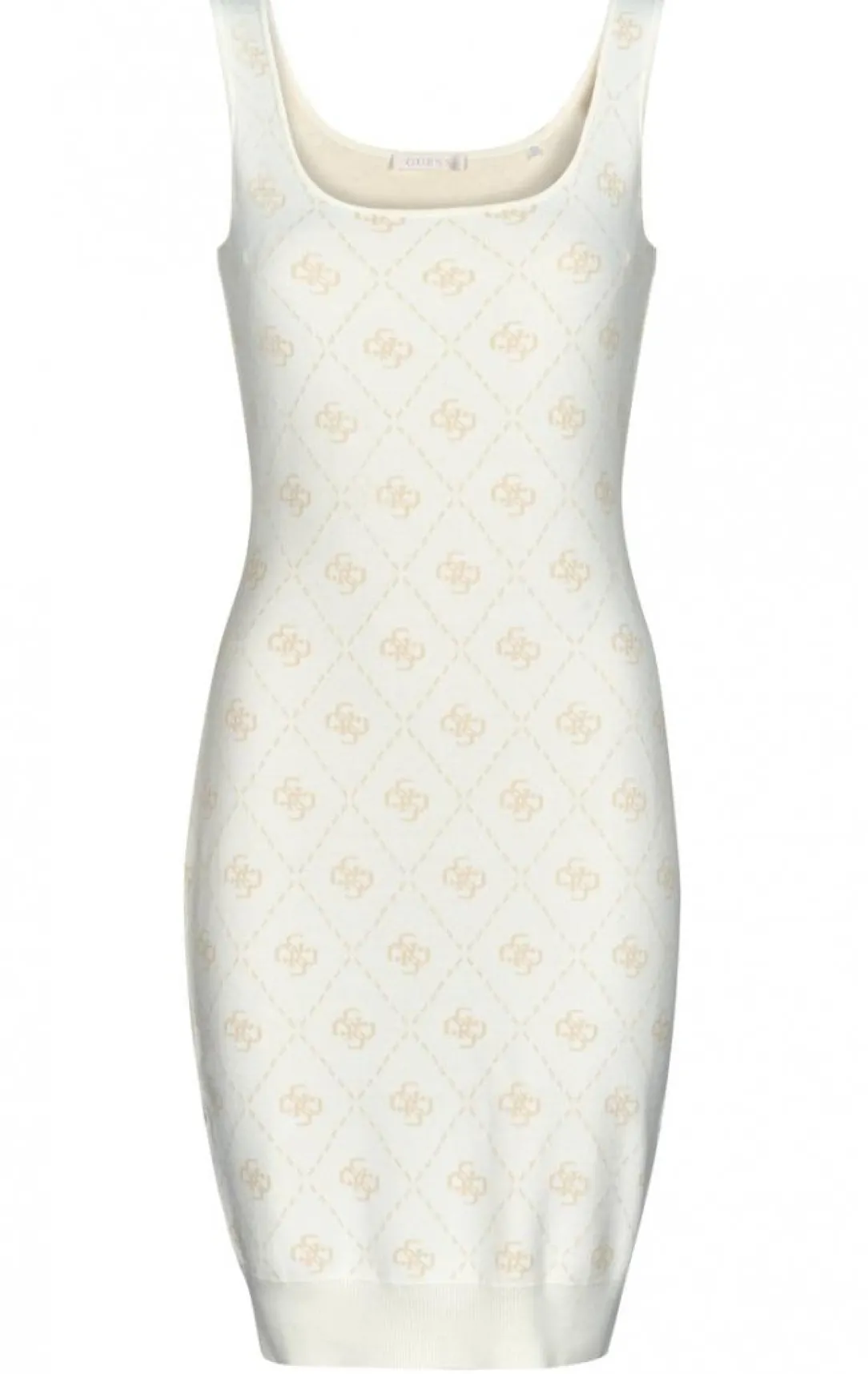 sarah_g_dress_bianco_1.webp Guess Donna Vestiti-SARAH 4G DRESS Bianco