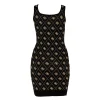 Guess Donna Vestiti-SARAH 4G DRESS Nero