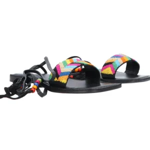 Coral Blue Donna Sandali-SCHIAVA PERLINE Nero