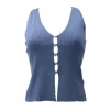 Guess Donna Top-SL ALPHABET CHARM MEGHIEN SWTR Azzurro