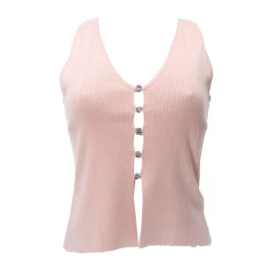 Guess Donna Top-SL ALPHABET CHARM MEGHIEN SWTR Rosa