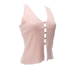 Guess Donna Top-SL ALPHABET CHARM MEGHIEN SWTR Rosa