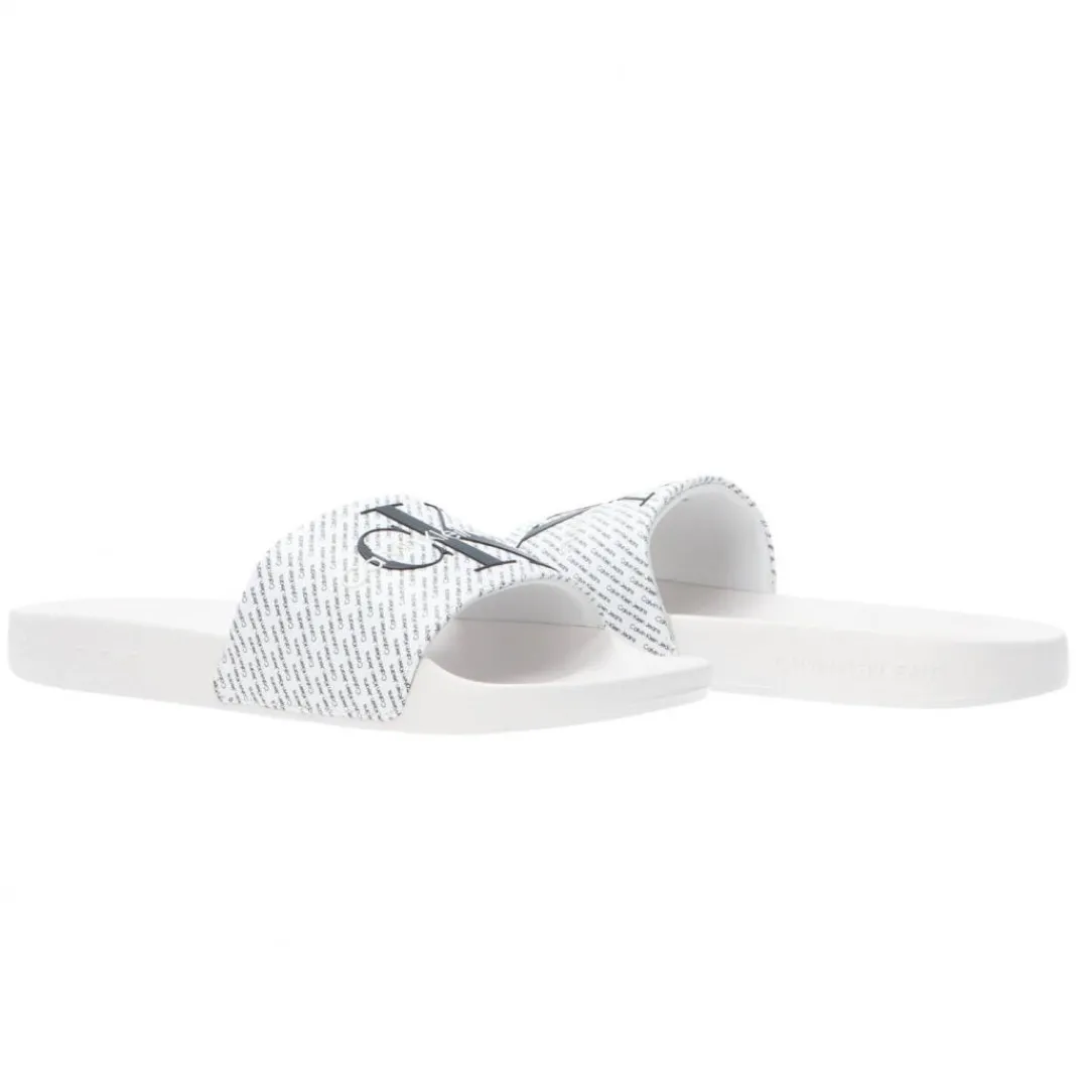 slide_aop_bianco_2.webp Calvin Klein Uomo Scarpe Mare-SLIDE AOP Bianco
