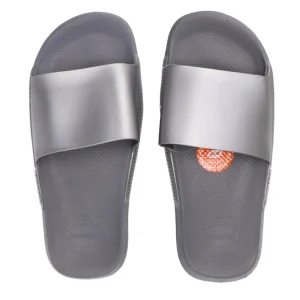 Havaianas Donna Scarpe Mare | Scarpe Mare-SLIDE CLASSIC BRASIL METALLIC Grigio