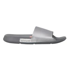 Havaianas Donna Scarpe Mare | Scarpe Mare-SLIDE CLASSIC BRASIL METALLIC Grigio