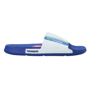Havaianas Donna Scarpe Mare | Scarpe Mare-SLIDE CLASSIC BRASIL METALLIC Blu Royal