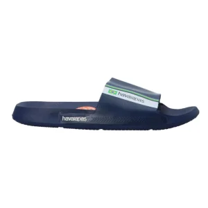 Havaianas Donna Scarpe Mare | Scarpe Mare-SLIDE CLASSIC BRASIL METALLIC Blu