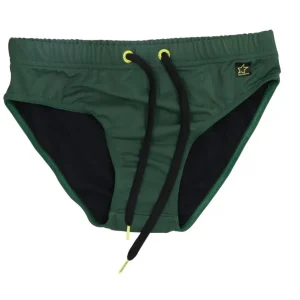 4giveness Abbigliamento Costume-SLIP MARE COLORS Verde Scuro