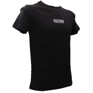 Tommy Hilfiger Uomo T-Shirt-SMALL HILFIGER SLIM TEE 34387 Nero