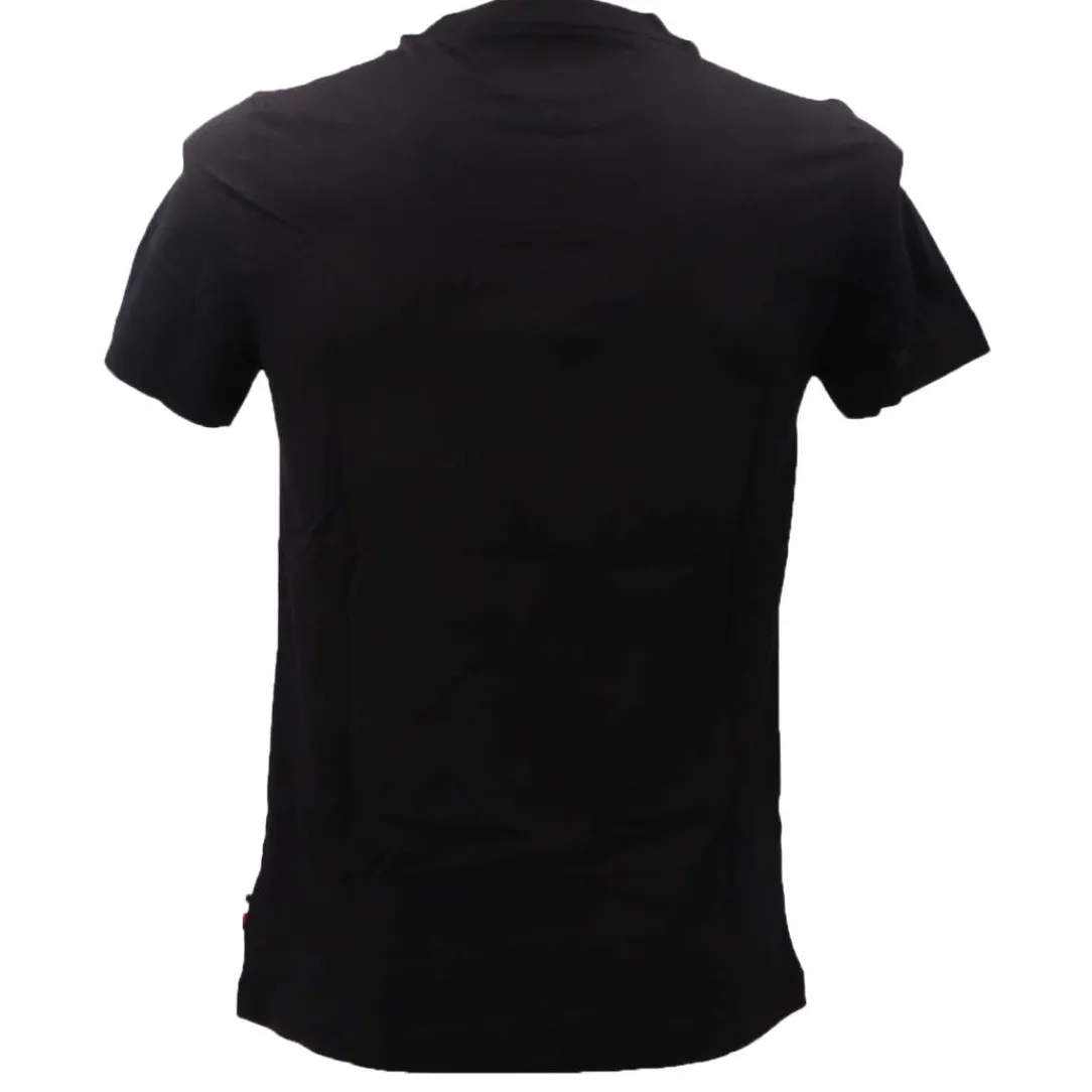 small_hilfiger_slim_tee___2-1.webp Tommy Hilfiger Uomo T-Shirt-SMALL HILFIGER SLIM TEE 34387 Nero