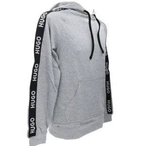 Hugo Uomo Felpe-SPORTY LOGO HOODIE Grigio