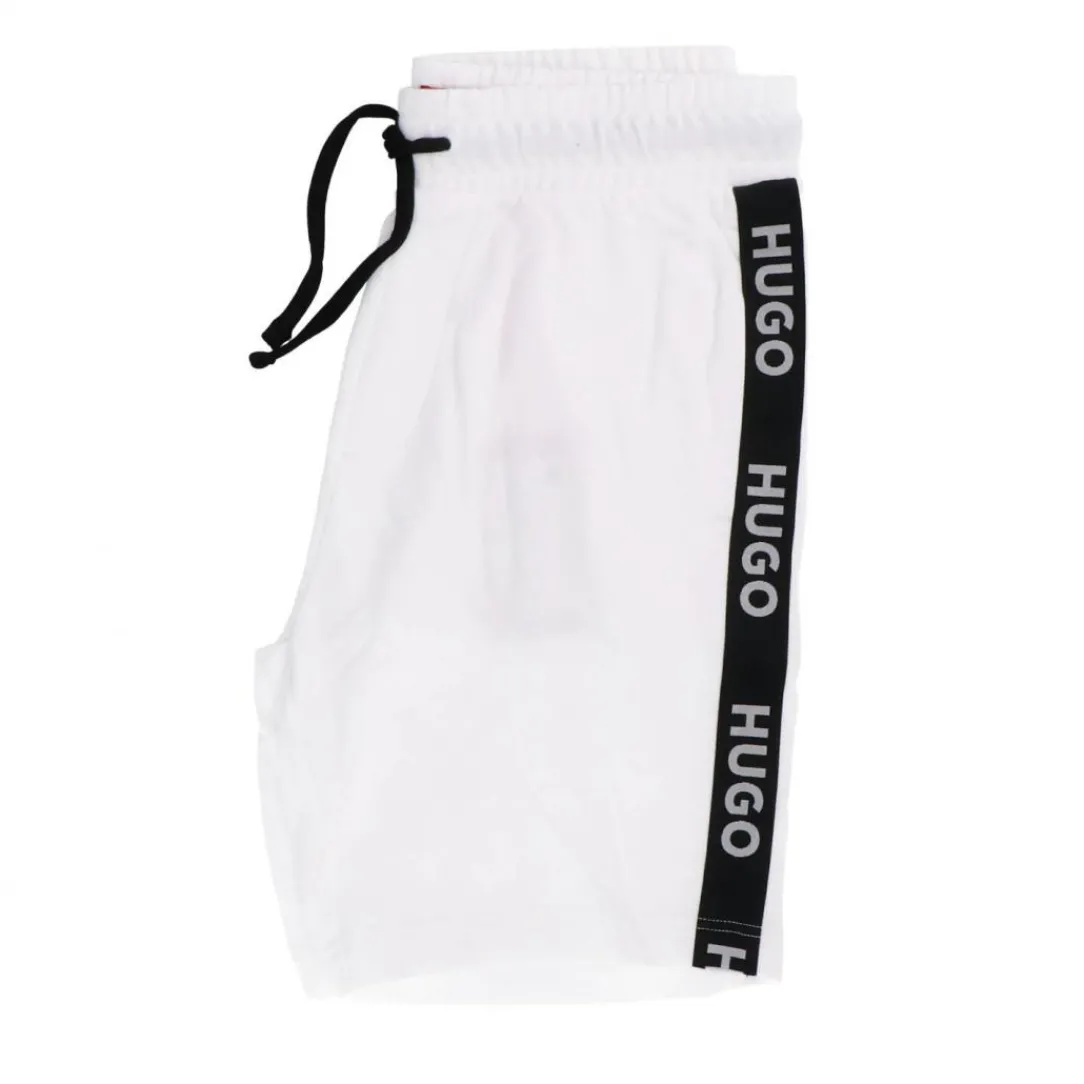 sporty_logo_shorts_bianco_0.webp Hugo Abbigliamento Bermuda-SPORTY LOGO SHORTS Bianco
