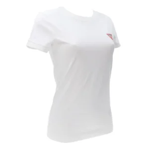 Guess Donna T-Shirt-SS CN MINI TRIANGLE TEE Bianco
