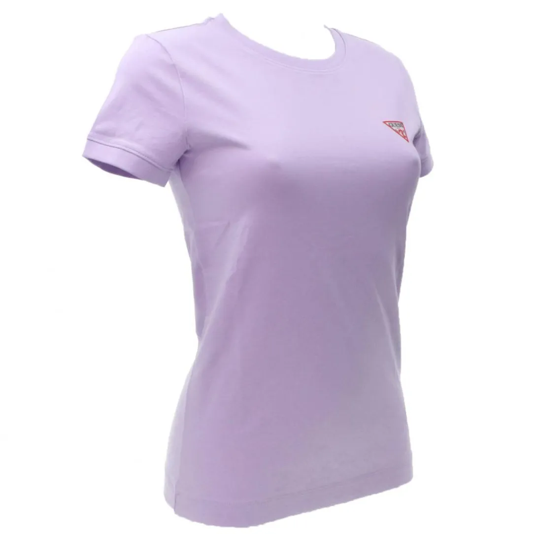 ss_cn_mini_triangle_tee_l_1.webp Guess Donna T-Shirt-SS CN MINI TRIANGLE TEE Lilla