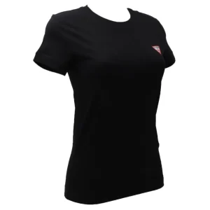 Guess Donna T-Shirt-SS CN MINI TRIANGLE TEE Nero