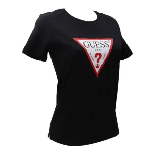 Guess Donna T-Shirt-SS CN ORIGINAL TEE Nero