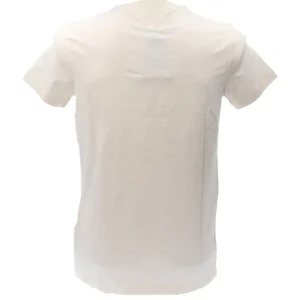Tommy Hilfiger Uomo T-Shirt-STRETCH SLIM FIT TEE 10800 Bianco Panna