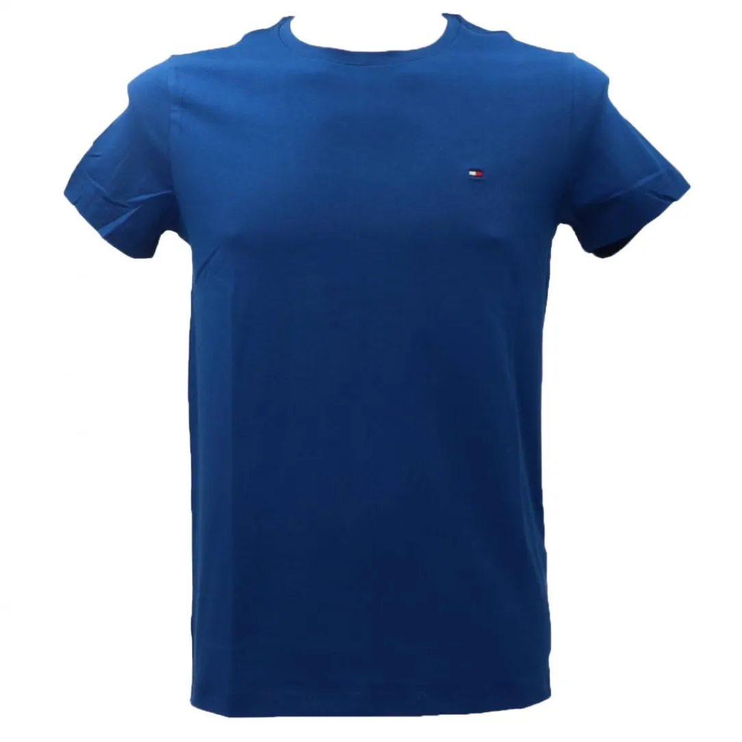 stretch_slim_fit_tee__blu_0.webp Tommy Hilfiger Uomo T-Shirt-STRETCH SLIM FIT TEE 10800 Blu