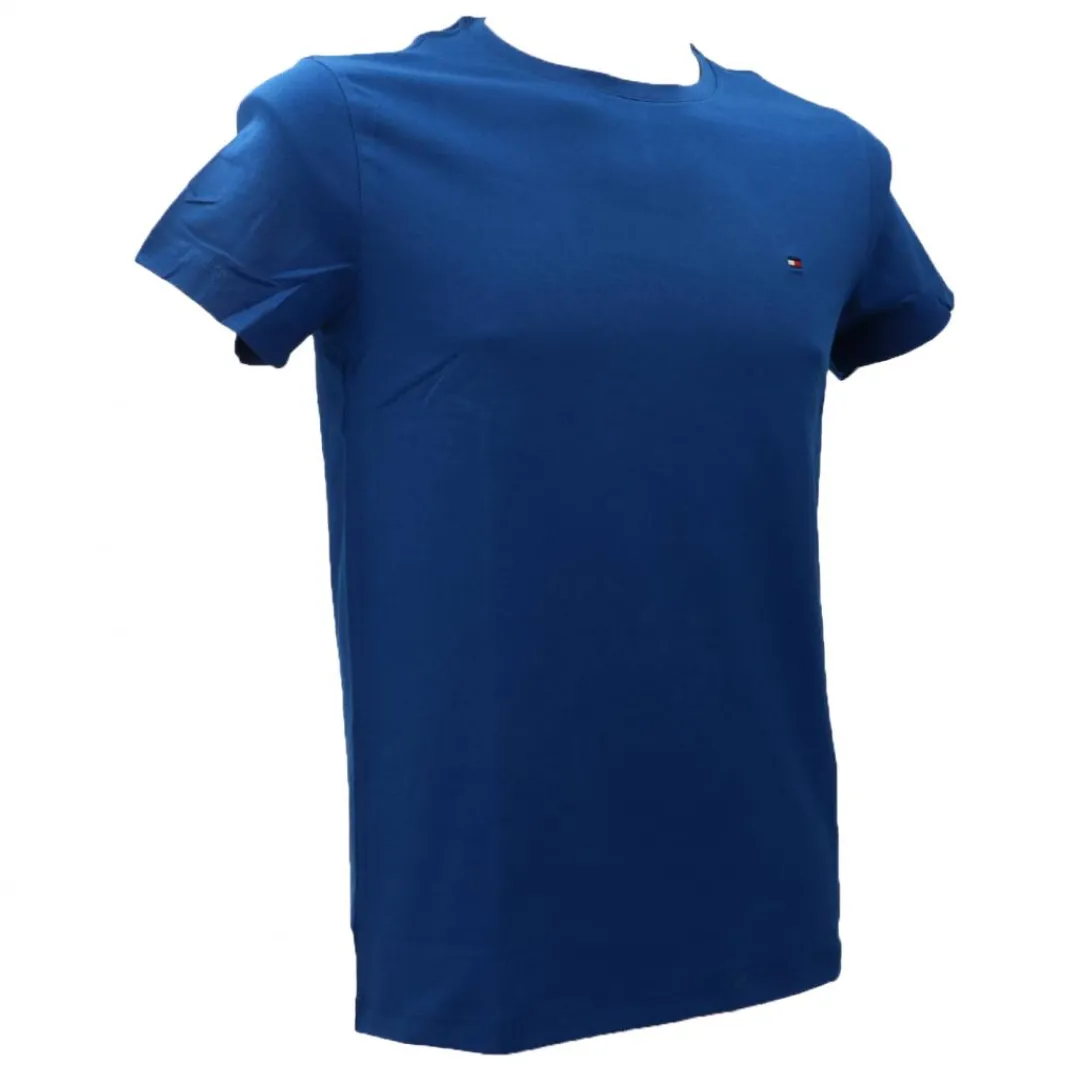 stretch_slim_fit_tee__blu_1.webp Tommy Hilfiger Uomo T-Shirt-STRETCH SLIM FIT TEE 10800 Blu