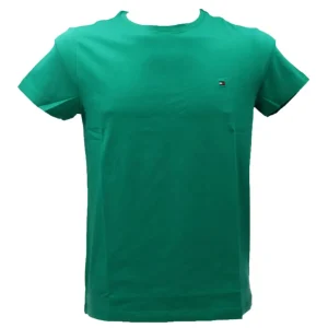 Tommy Hilfiger Uomo T-Shirt-STRETCH SLIM FIT TEE 10800 Verde