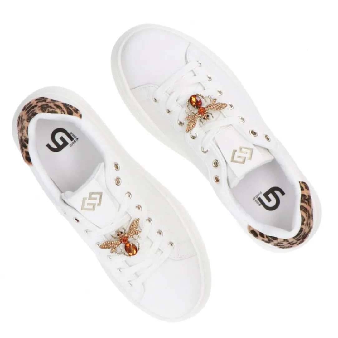 stringata_jewels_gb__gb___4.webp Gold&Gold Donna Sneakers-Stringata jewels GB 879 GB 867 Bianco Leopard