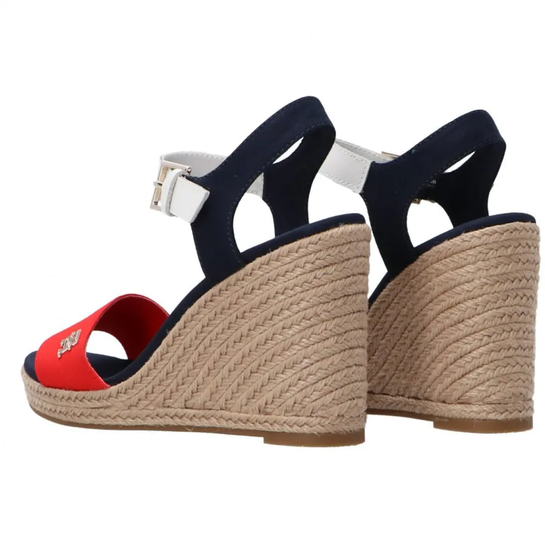 stripes_wedge_sandal_ross_3.webp Tommy Hilfiger Donna Sandali-STRIPES WEDGE SANDAL Rosso