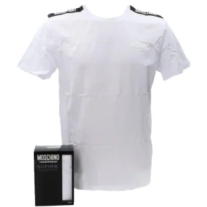 Moschino Uomo T-Shirt-SUPIMA BI-PACK T-SHIRT Bianco