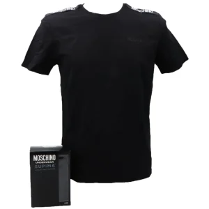 Moschino Uomo T-Shirt-SUPIMA BI-PACK T-SHIRT Nero