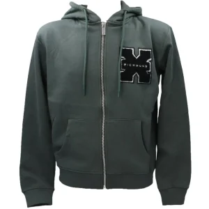 Richmond Uomo Felpe-SWEATSHIRT ZIP TRISON Verde