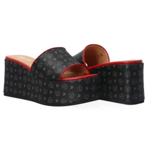 Pollini Donna Sandali-TA28088IEQ11 Heritage Nero