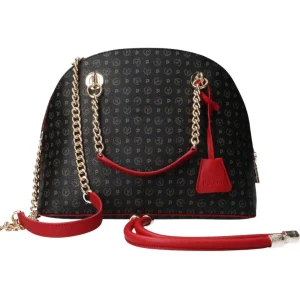 Pollini Donna Borse A Mano-TE8416 Heritage nero rosso