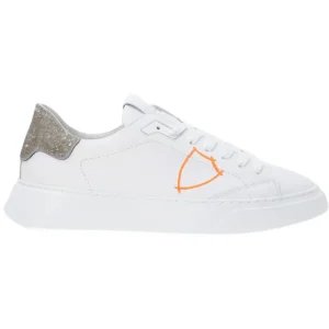 Philippe Model Uomo Sneakers-TEMPLE LOW 24 Arancio fluo