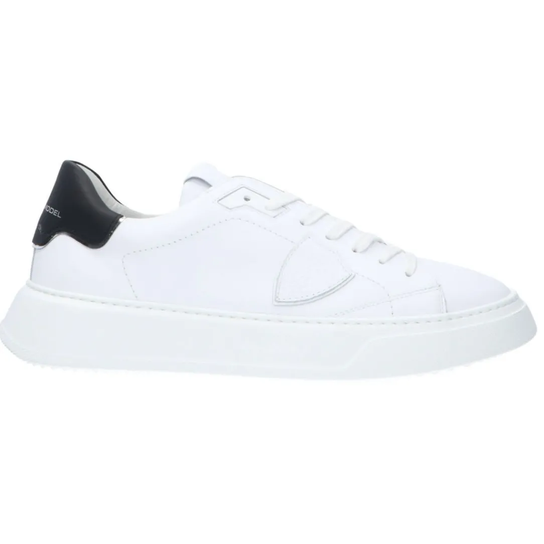 temple_low__bianco_nero_0.webp Philippe Model Uomo Sneakers-TEMPLE LOW 24 Bianco Nero