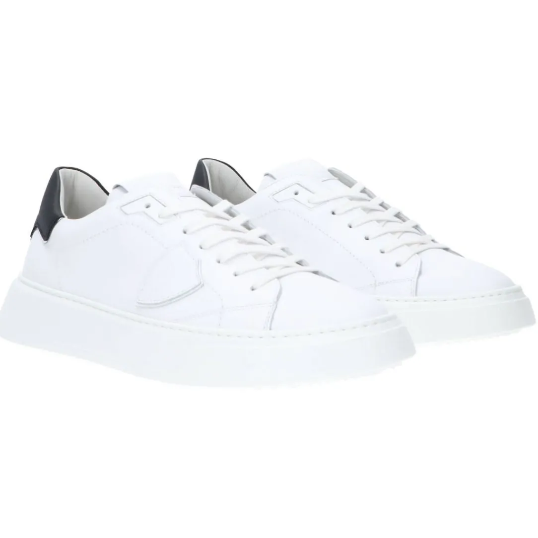 temple_low__bianco_nero_1.webp Philippe Model Uomo Sneakers-TEMPLE LOW 24 Bianco Nero