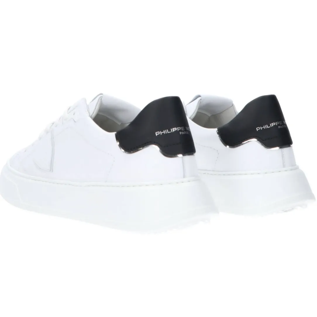 temple_low__bianco_nero_3.webp Philippe Model Uomo Sneakers-TEMPLE LOW 24 Bianco Nero
