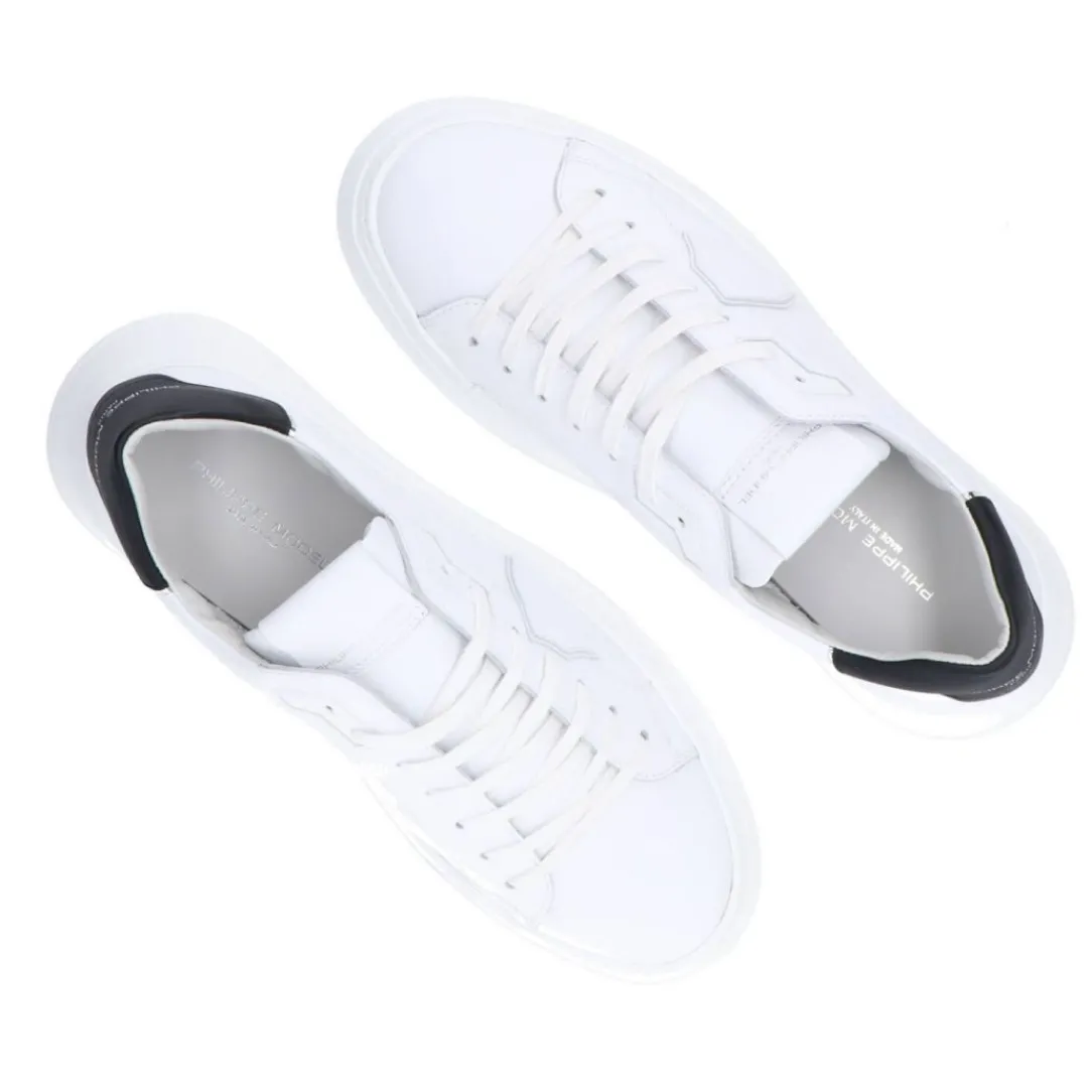 temple_low__bianco_nero_4.webp Philippe Model Uomo Sneakers-TEMPLE LOW 24 Bianco Nero