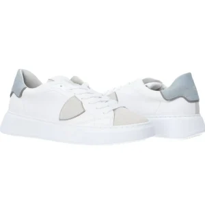 Philippe Model Uomo Sneakers-TEMPLE LOW 24 Grigio chiaro