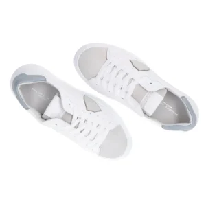 Philippe Model Uomo Sneakers-TEMPLE LOW 24 Grigio chiaro