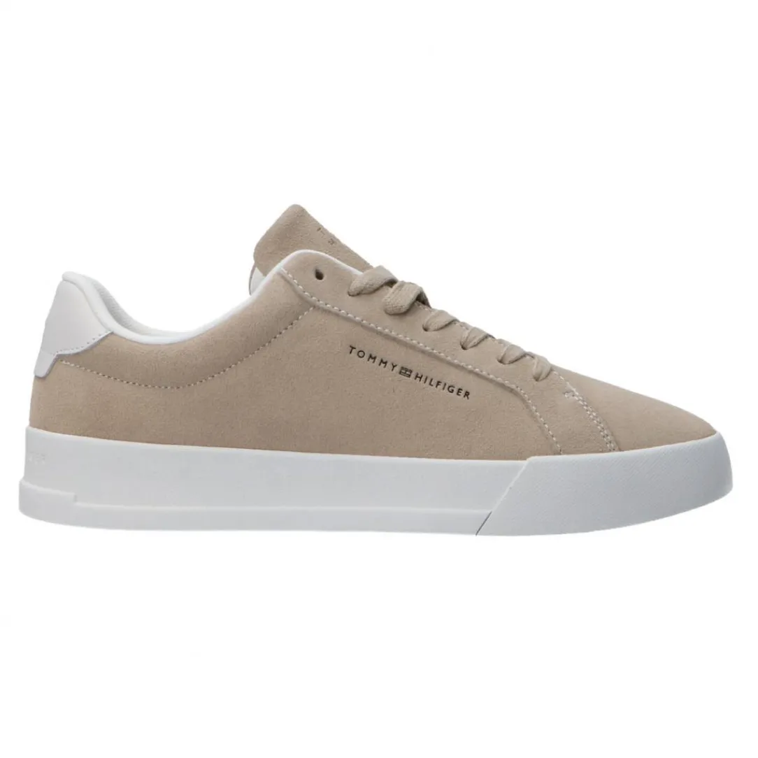 th_court_lth_detail_beige_0.webp Tommy Hilfiger Uomo Sneakers-TH COURT LTH DETAIL Beige suede