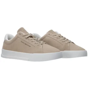 Tommy Hilfiger Uomo Sneakers-TH COURT LTH DETAIL Beige suede