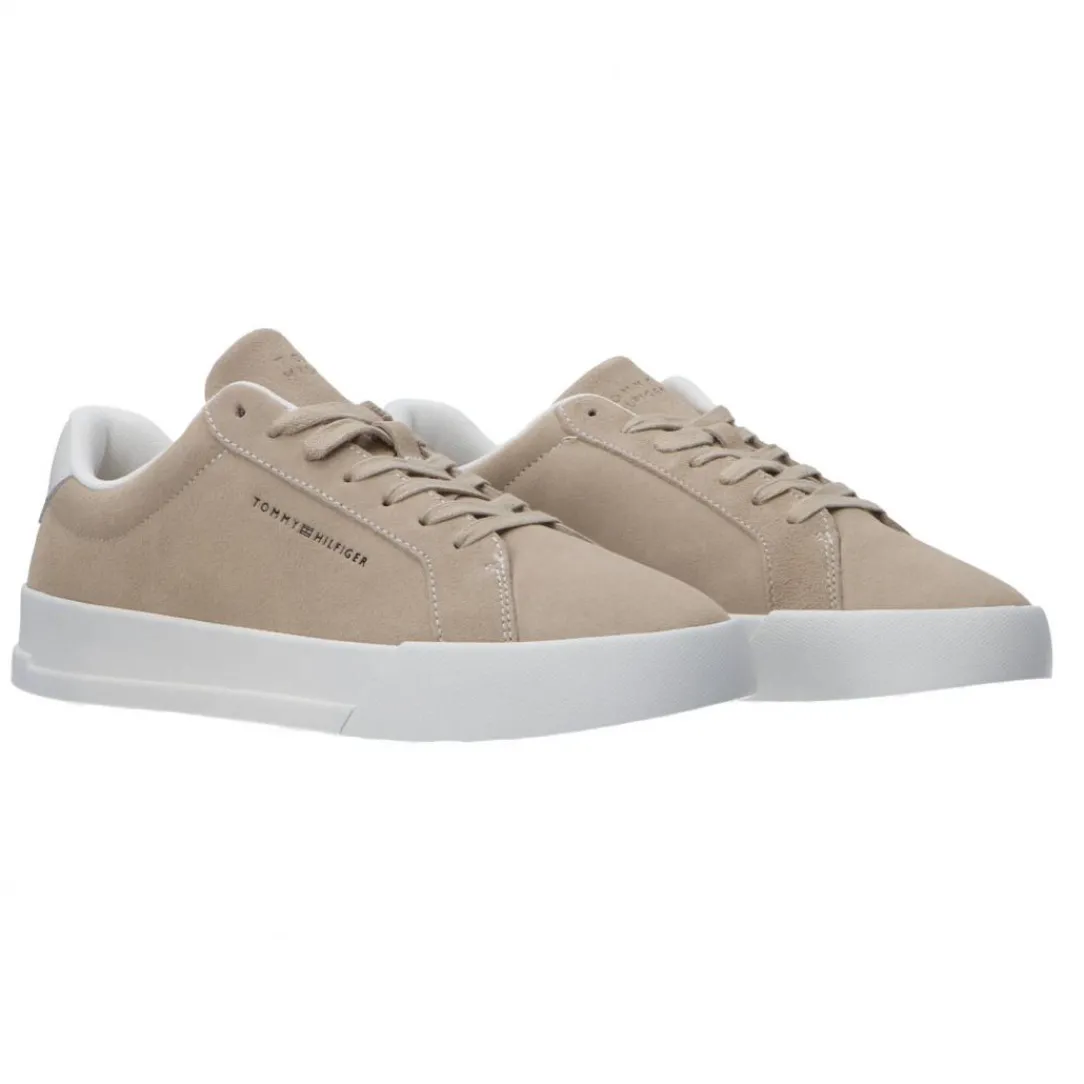 th_court_lth_detail_beige_1.webp Tommy Hilfiger Uomo Sneakers-TH COURT LTH DETAIL Beige suede