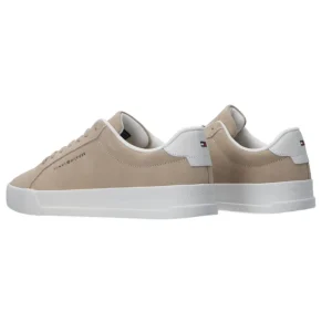 Tommy Hilfiger Uomo Sneakers-TH COURT LTH DETAIL Beige suede