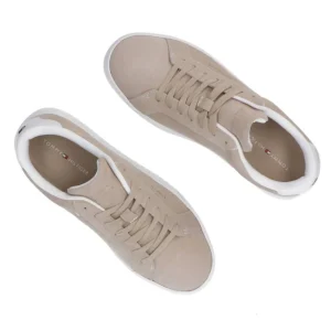 Tommy Hilfiger Uomo Sneakers-TH COURT LTH DETAIL Beige suede
