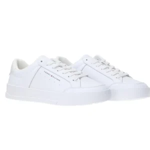 Tommy Hilfiger Uomo Sneakers-TH COURT MIX Bianco