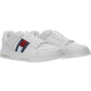 Tommy Hilfiger Uomo Sneakers-THE BROOKLYN LEATHER Bianco multicolore