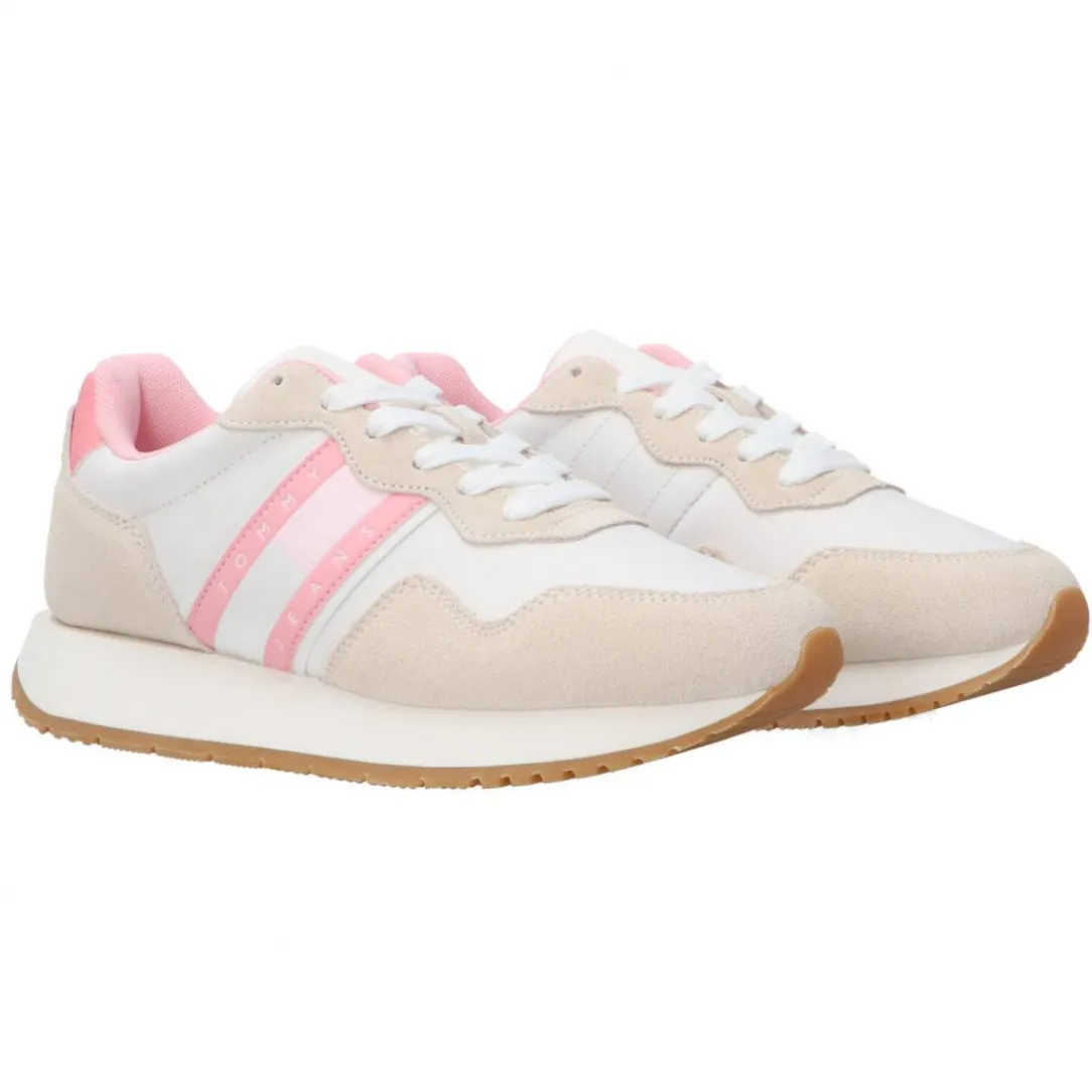 tjw_eva_runner_mat_mix_es_1.webp Tommy Hilfiger Donna Sneakers-TJW EVA RUNNER MAT MIX ESS Bianco Rosa
