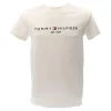 Tommy Hilfiger Uomo T-Shirt-TOMMY LOGO TEE 11797 Bianco Panna