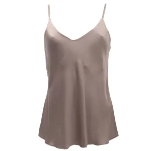 Have One Donna Canotte-TOP BRETELLA SCOLLO V Grigio Tortora